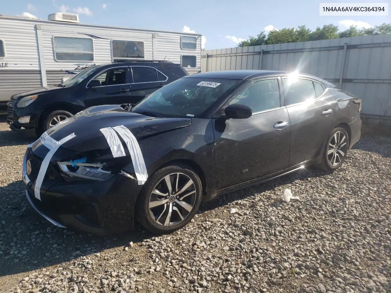 2019 Nissan Maxima S VIN: 1N4AA6AV4KC364394 Lot: 63199475