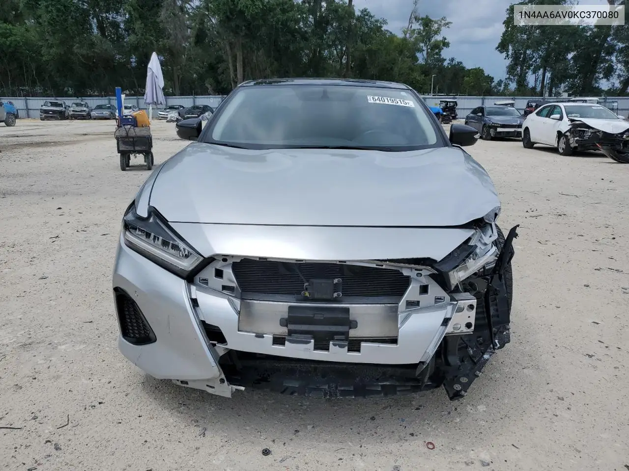 2019 Nissan Maxima S VIN: 1N4AA6AV0KC370080 Lot: 64019515