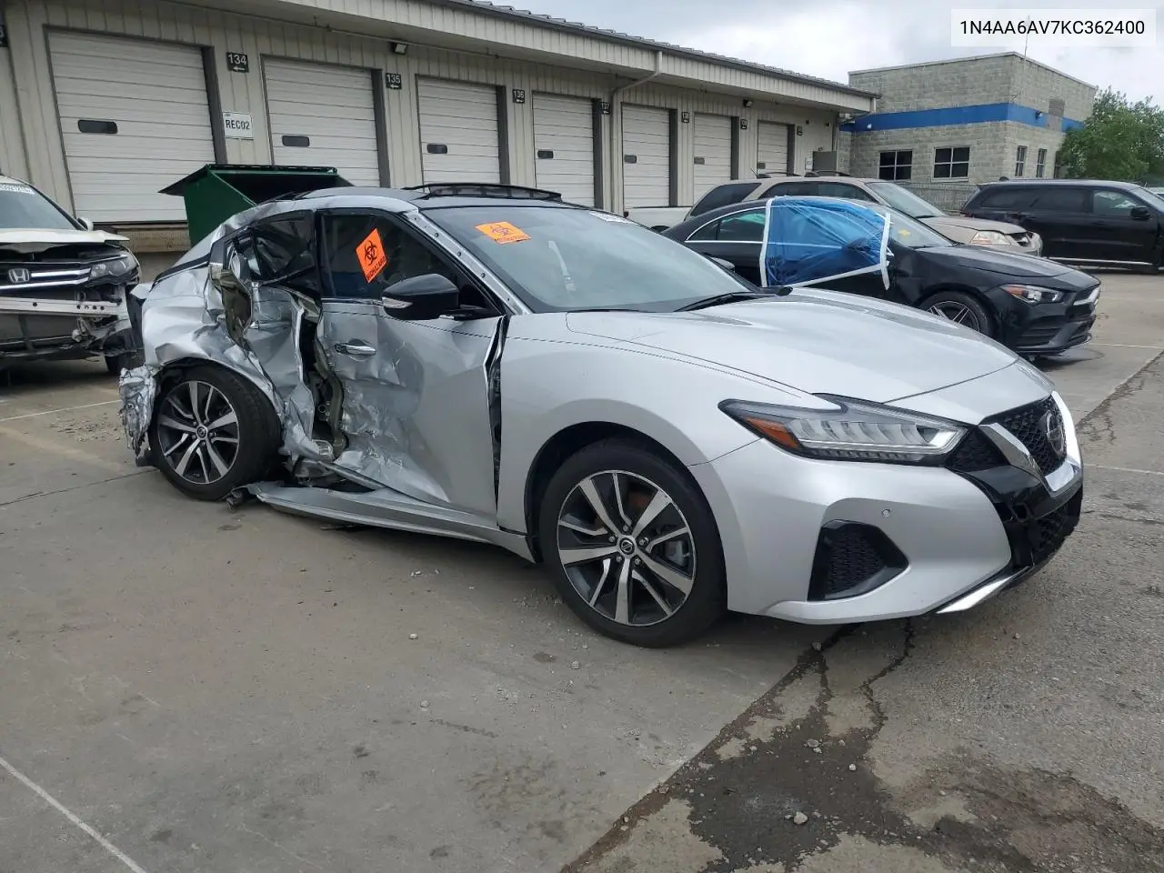 2019 Nissan Maxima S VIN: 1N4AA6AV7KC362400 Lot: 64641345
