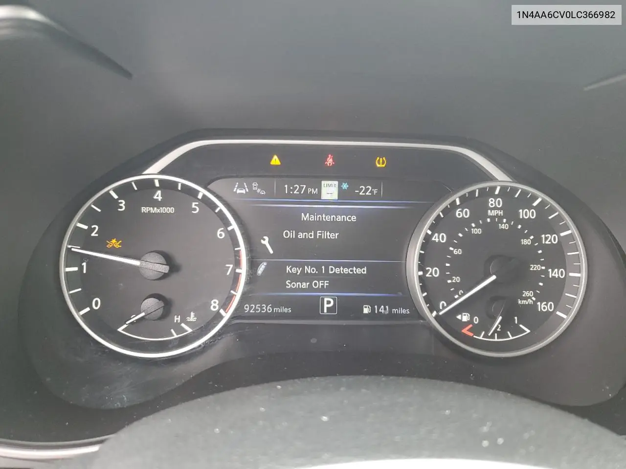 2020 Nissan Maxima Sv VIN: 1N4AA6CV0LC366982 Lot: 56272725