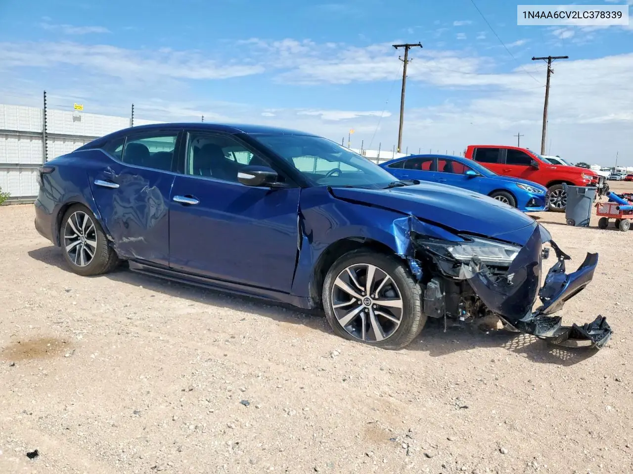 2020 Nissan Maxima Sv VIN: 1N4AA6CV2LC378339 Lot: 62258445