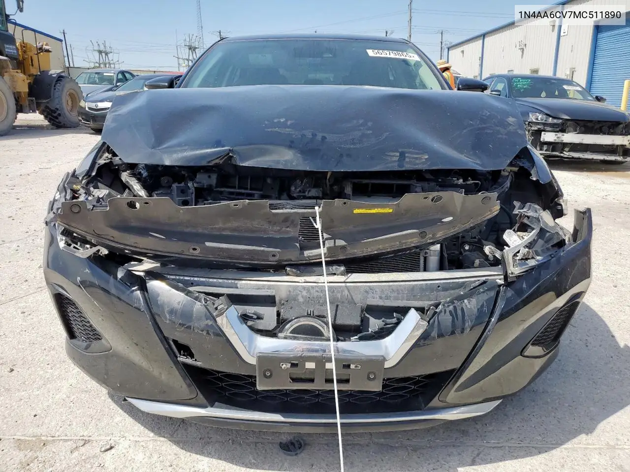 2021 Nissan Maxima Sv VIN: 1N4AA6CV7MC511890 Lot: 56579865