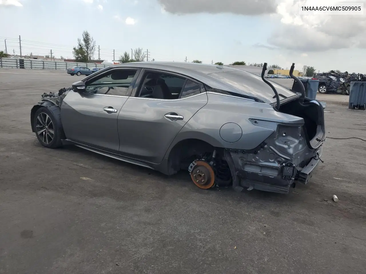 2021 Nissan Maxima Sv VIN: 1N4AA6CV6MC509905 Lot: 57339105