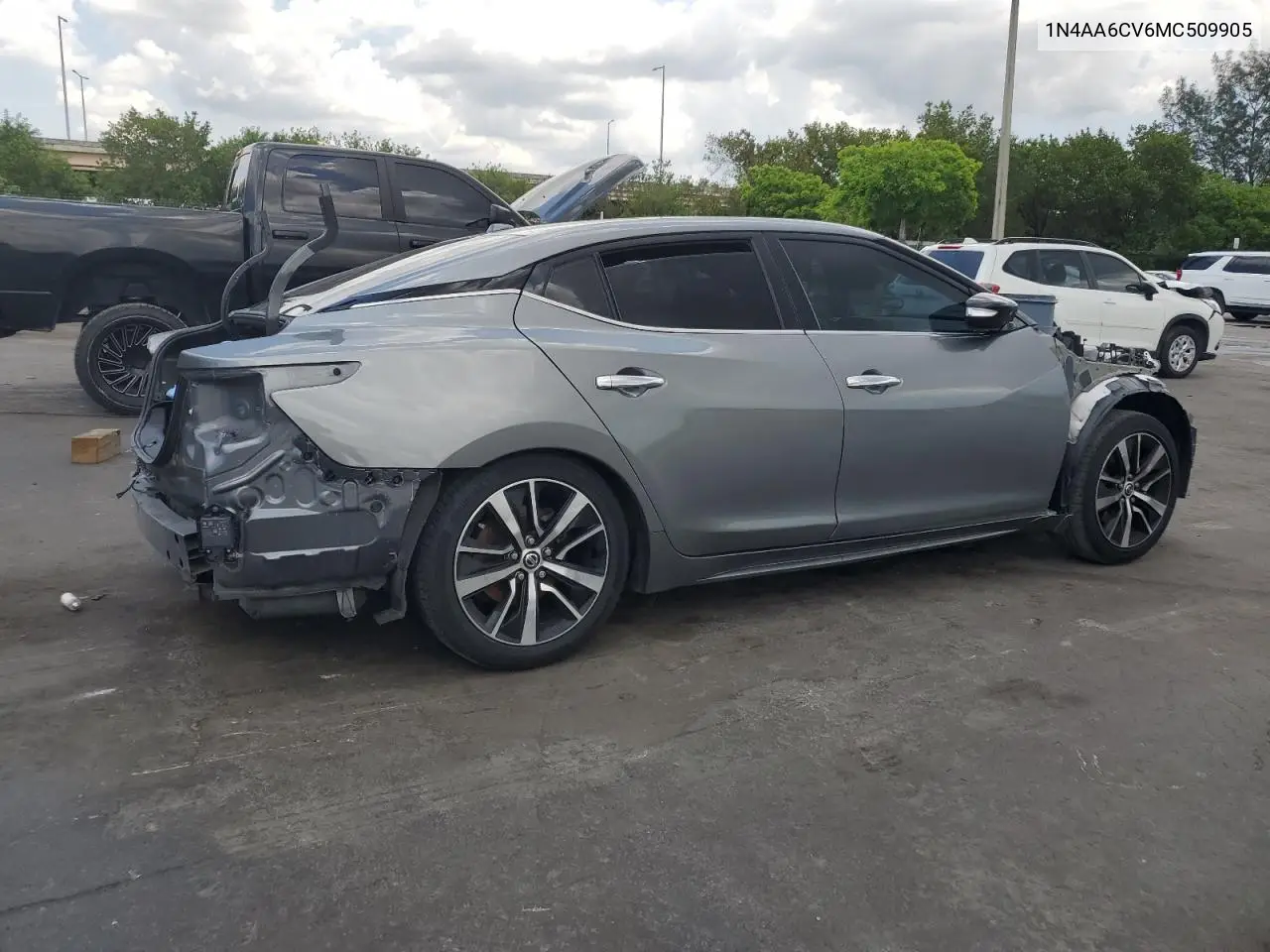 2021 Nissan Maxima Sv VIN: 1N4AA6CV6MC509905 Lot: 57339105