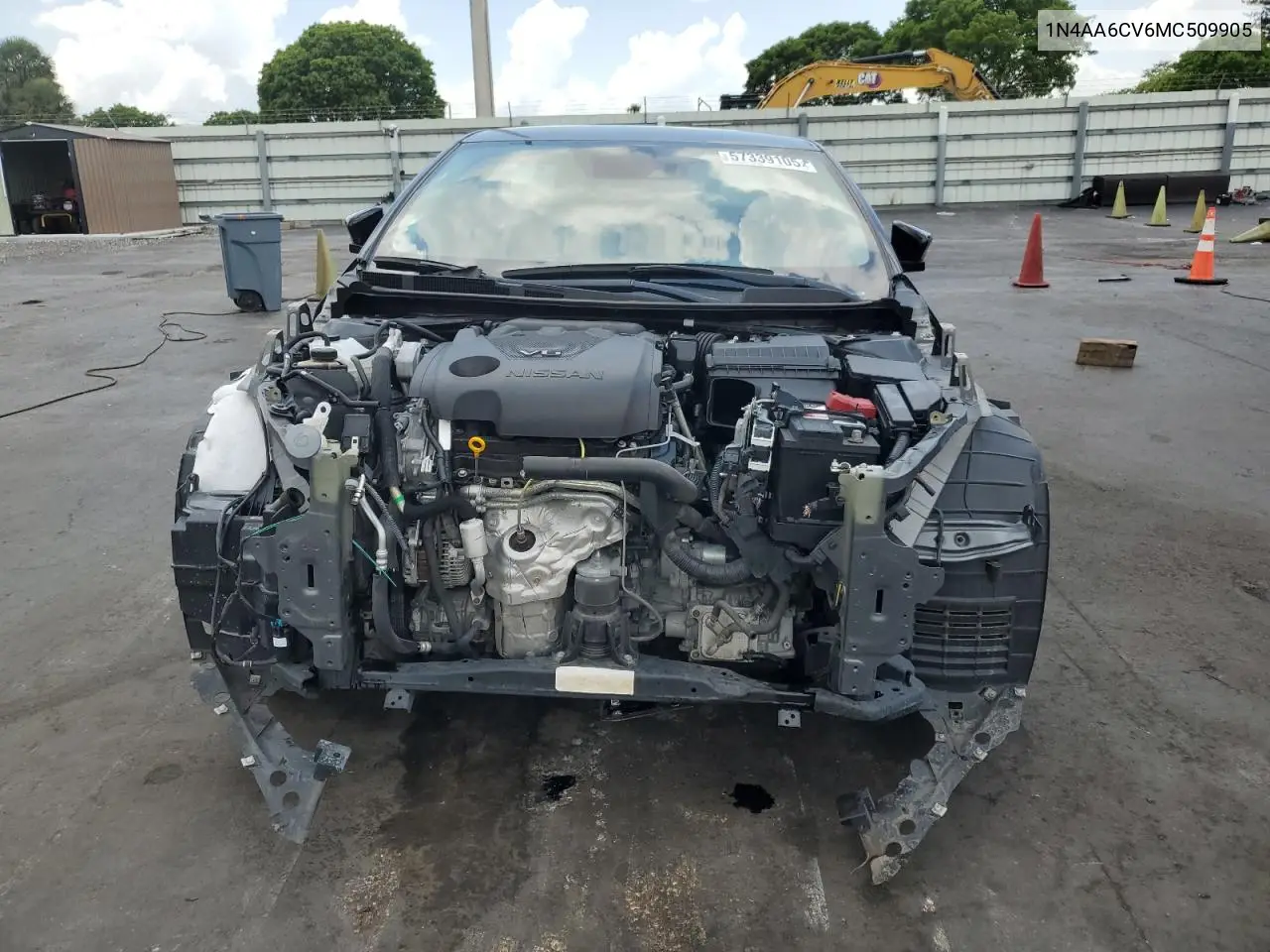 2021 Nissan Maxima Sv VIN: 1N4AA6CV6MC509905 Lot: 57339105