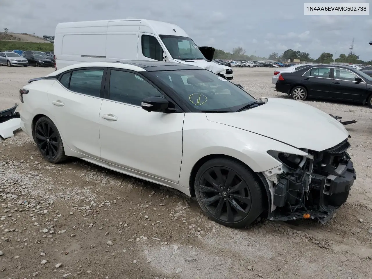 2021 Nissan Maxima Sr VIN: 1N4AA6EV4MC502738 Lot: 62702615