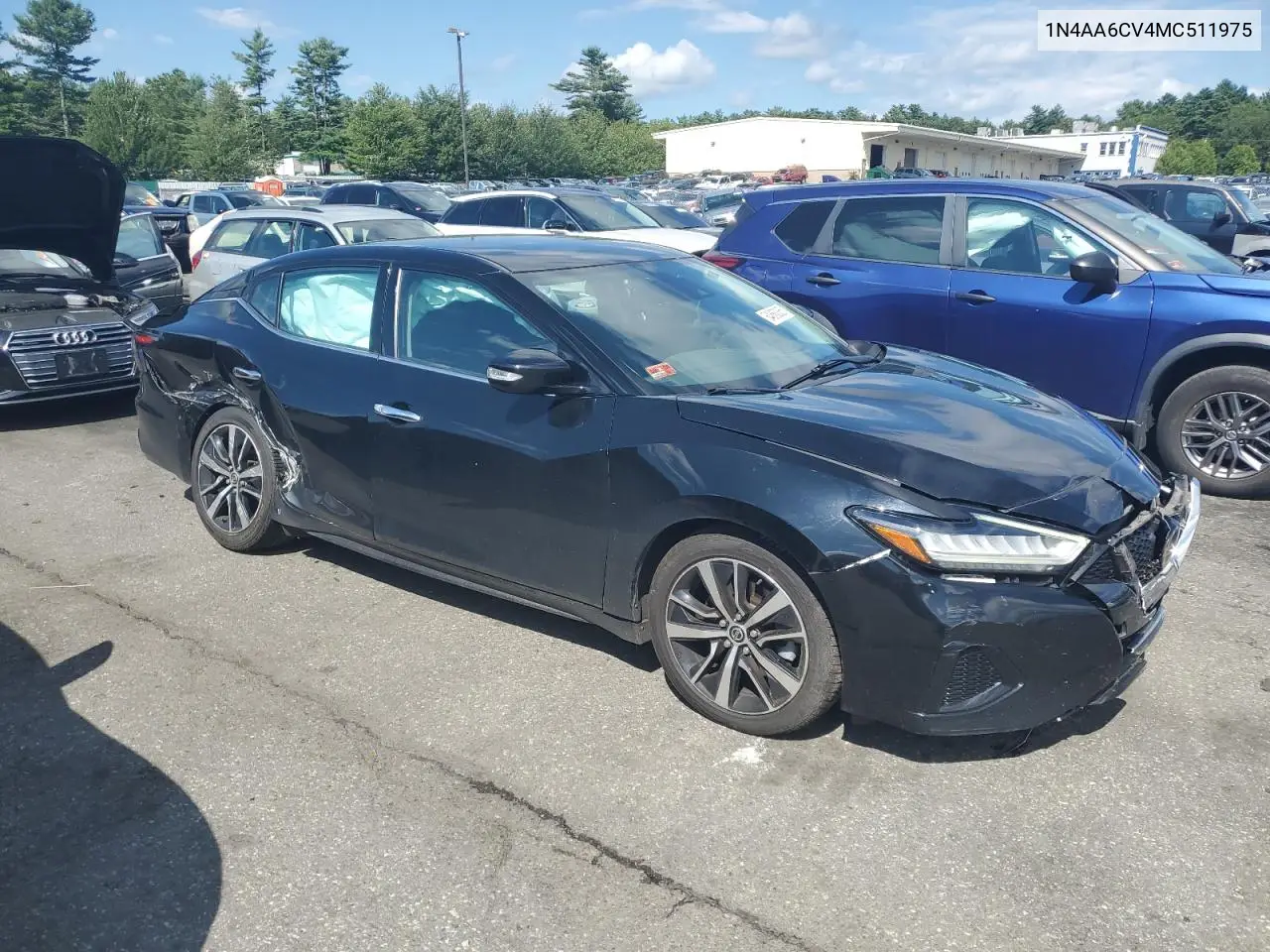 2021 Nissan Maxima Sv VIN: 1N4AA6CV4MC511975 Lot: 64868365