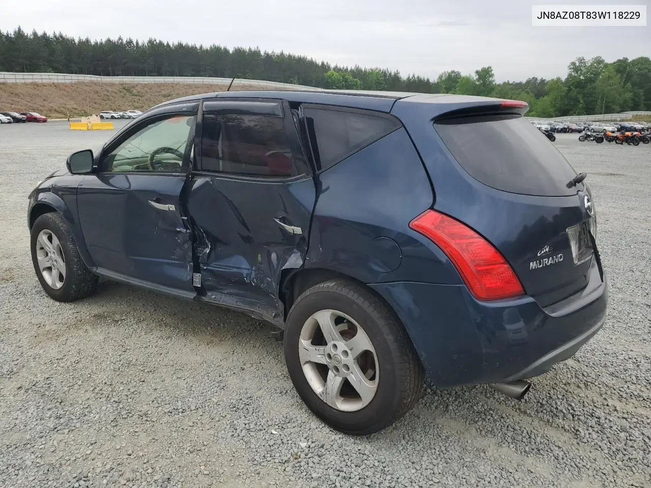 2003 Nissan Murano Sl VIN: JN8AZ08T83W118229 Lot: 54722725