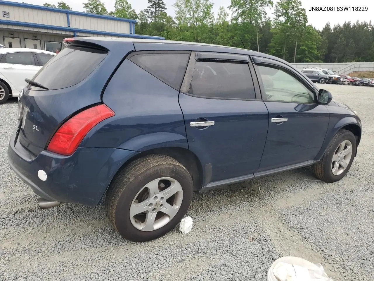 2003 Nissan Murano Sl VIN: JN8AZ08T83W118229 Lot: 54722725