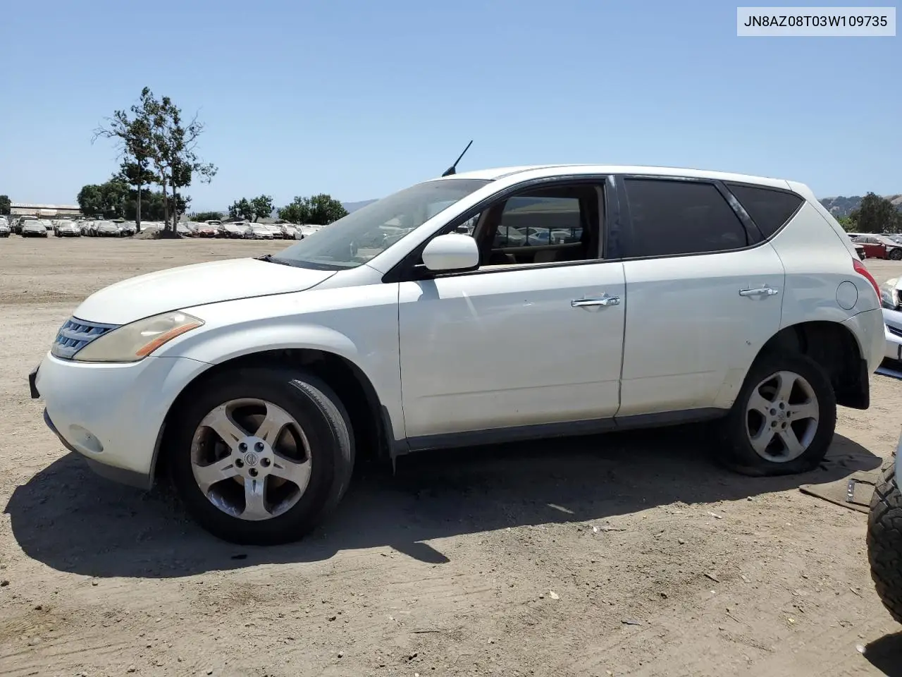 2003 Nissan Murano Sl VIN: JN8AZ08T03W109735 Lot: 59997425