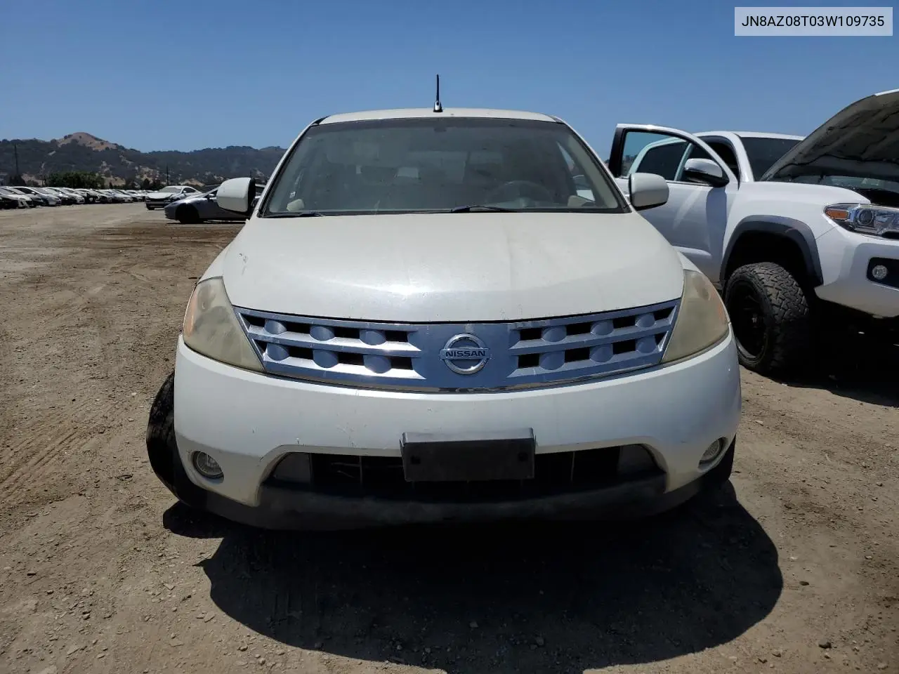 2003 Nissan Murano Sl VIN: JN8AZ08T03W109735 Lot: 59997425