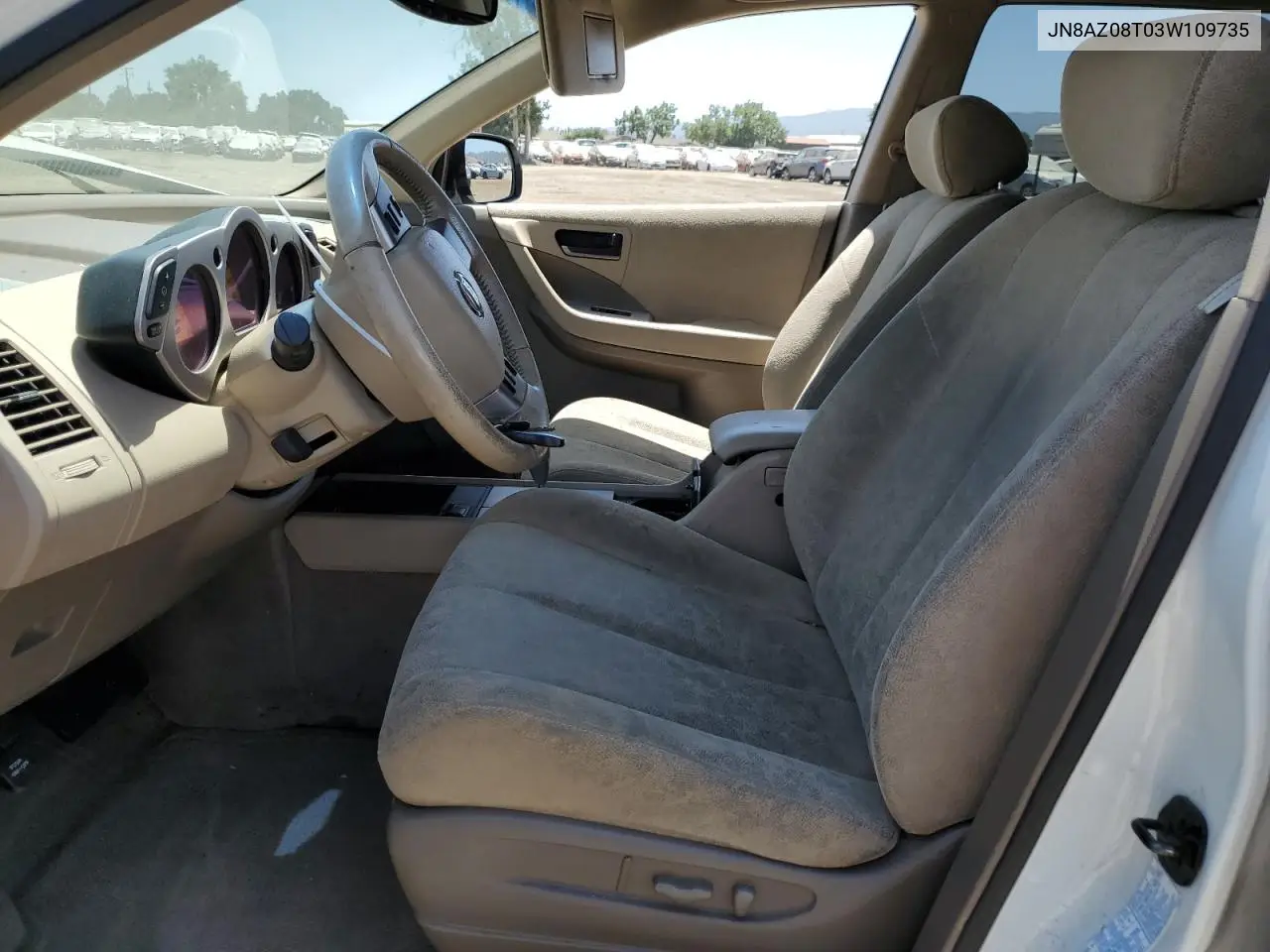 2003 Nissan Murano Sl VIN: JN8AZ08T03W109735 Lot: 59997425