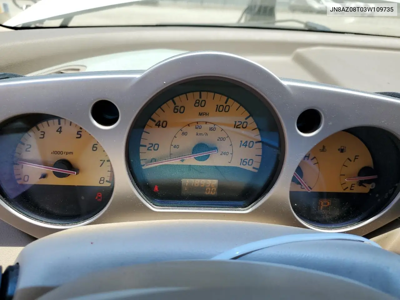 2003 Nissan Murano Sl VIN: JN8AZ08T03W109735 Lot: 59997425