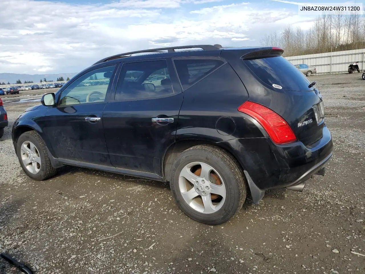 2004 Nissan Murano Sl VIN: JN8AZ08W24W311200 Lot: 50613815