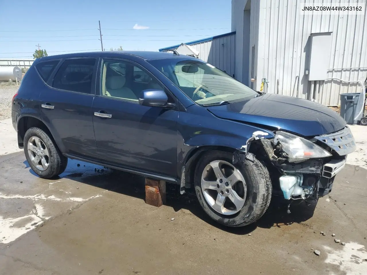 2004 Nissan Murano Sl VIN: JN8AZ08W44W343162 Lot: 53915615