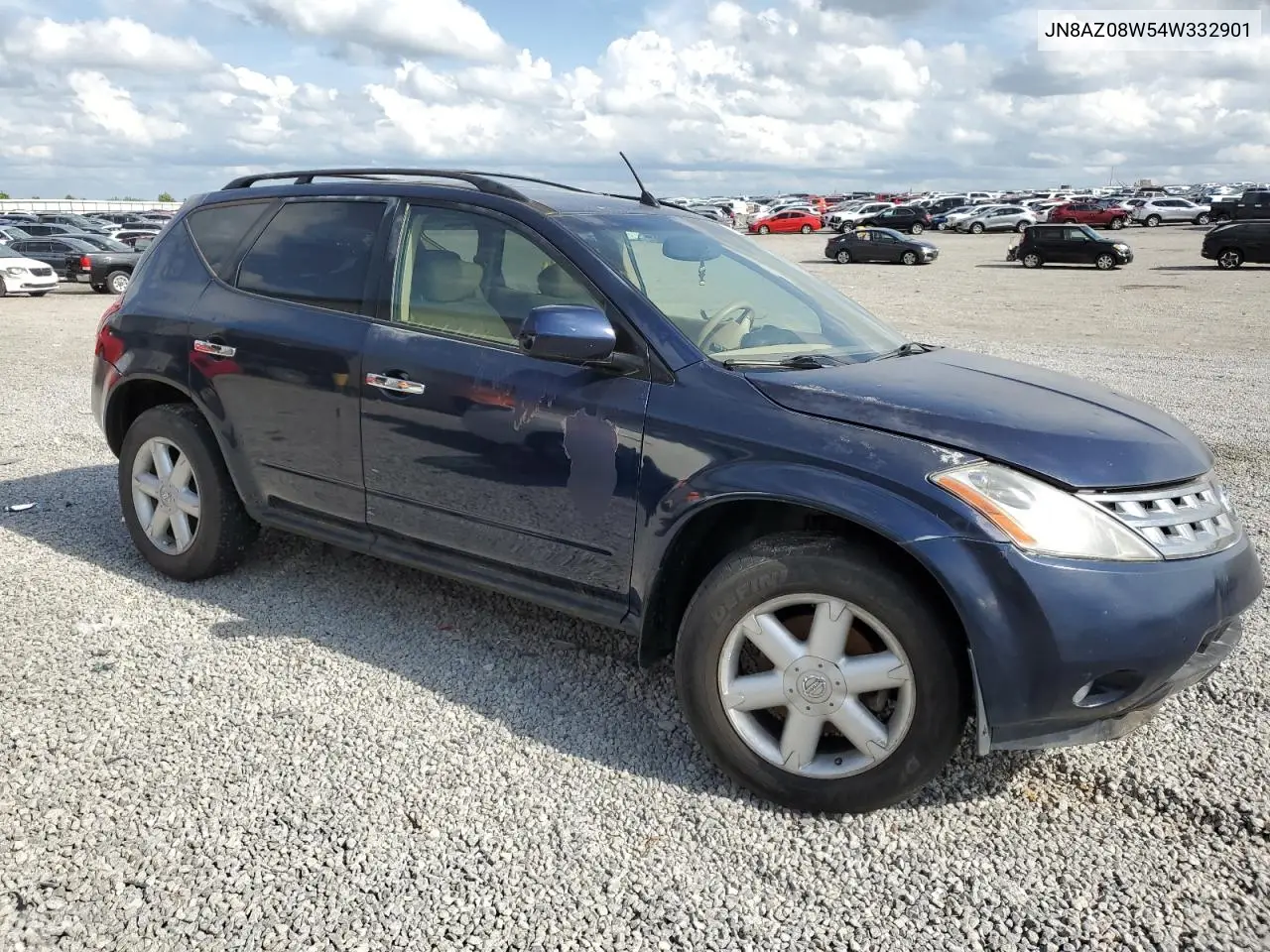 2004 Nissan Murano Sl VIN: JN8AZ08W54W332901 Lot: 55225705