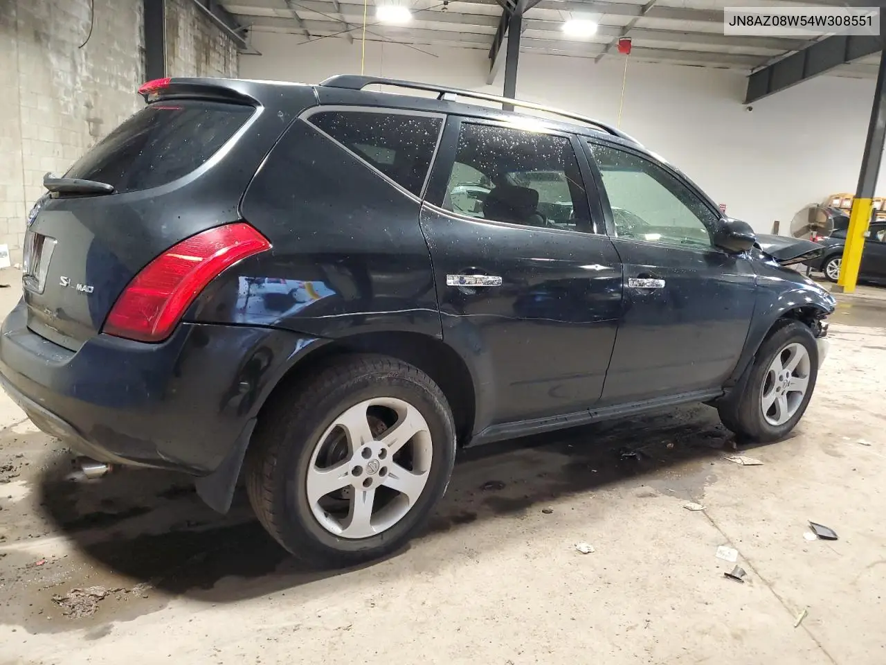 2004 Nissan Murano Sl VIN: JN8AZ08W54W308551 Lot: 56685375