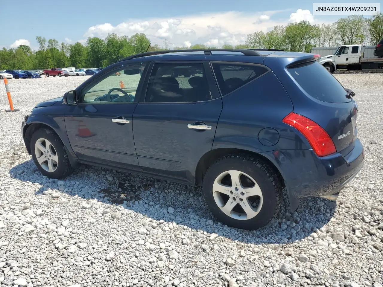 2004 Nissan Murano Sl VIN: JN8AZ08TX4W209231 Lot: 57307425