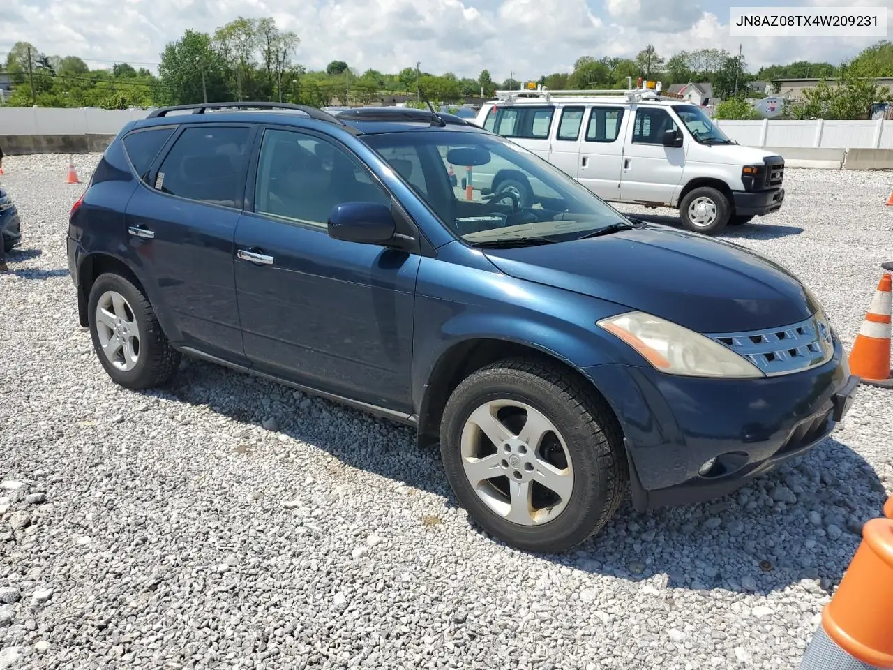 2004 Nissan Murano Sl VIN: JN8AZ08TX4W209231 Lot: 57307425
