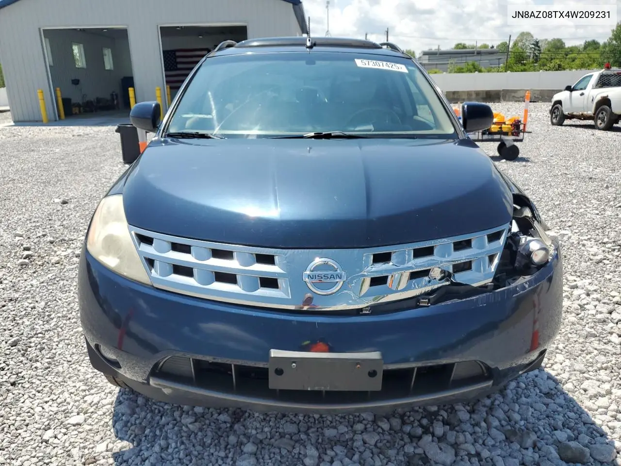 2004 Nissan Murano Sl VIN: JN8AZ08TX4W209231 Lot: 57307425