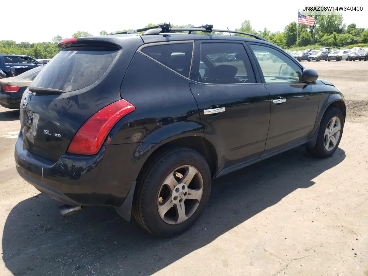 2004 Nissan Murano Sl VIN: JN8AZ08W14W340400 Lot: 61087675