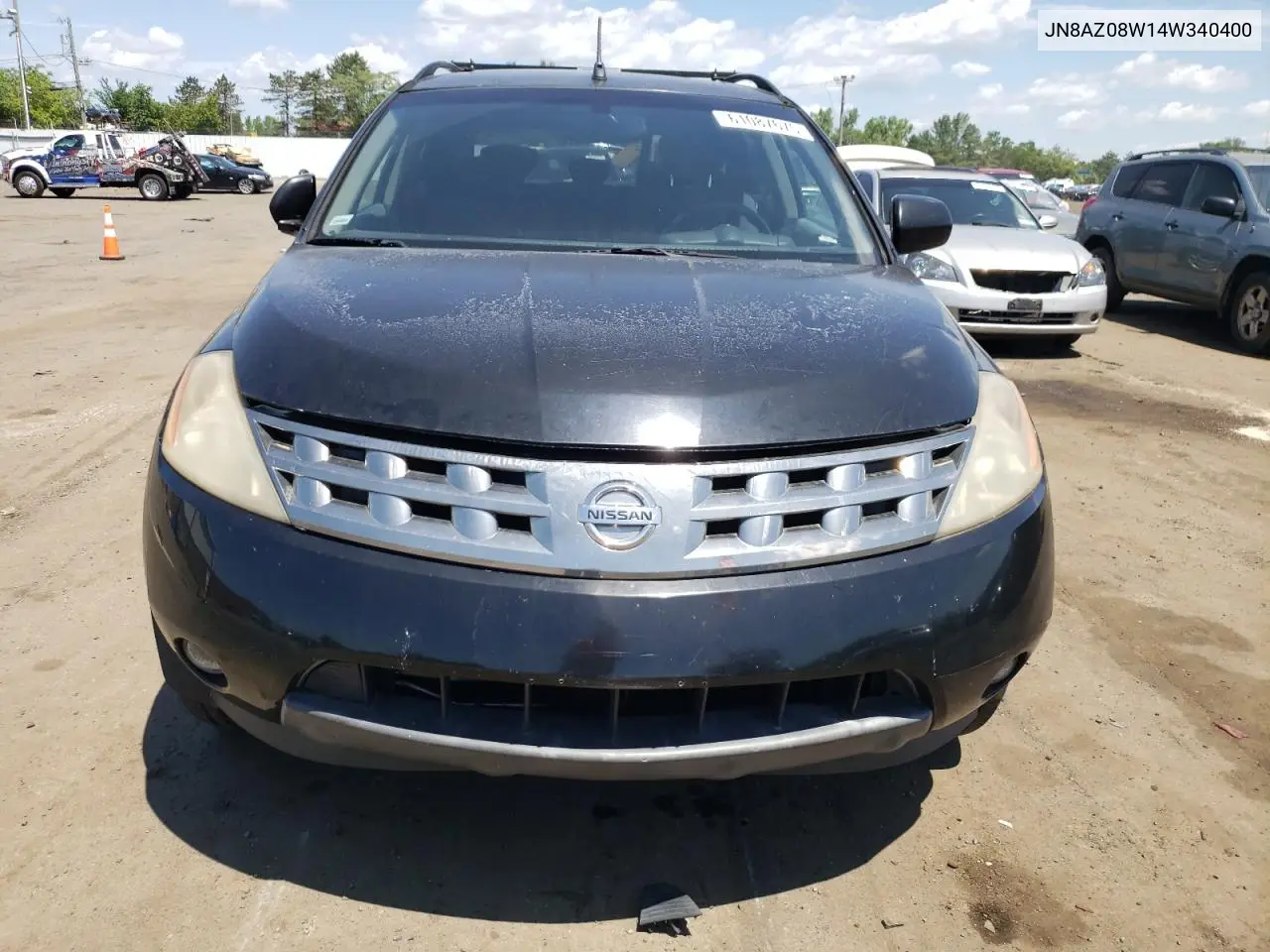 2004 Nissan Murano Sl VIN: JN8AZ08W14W340400 Lot: 61087675