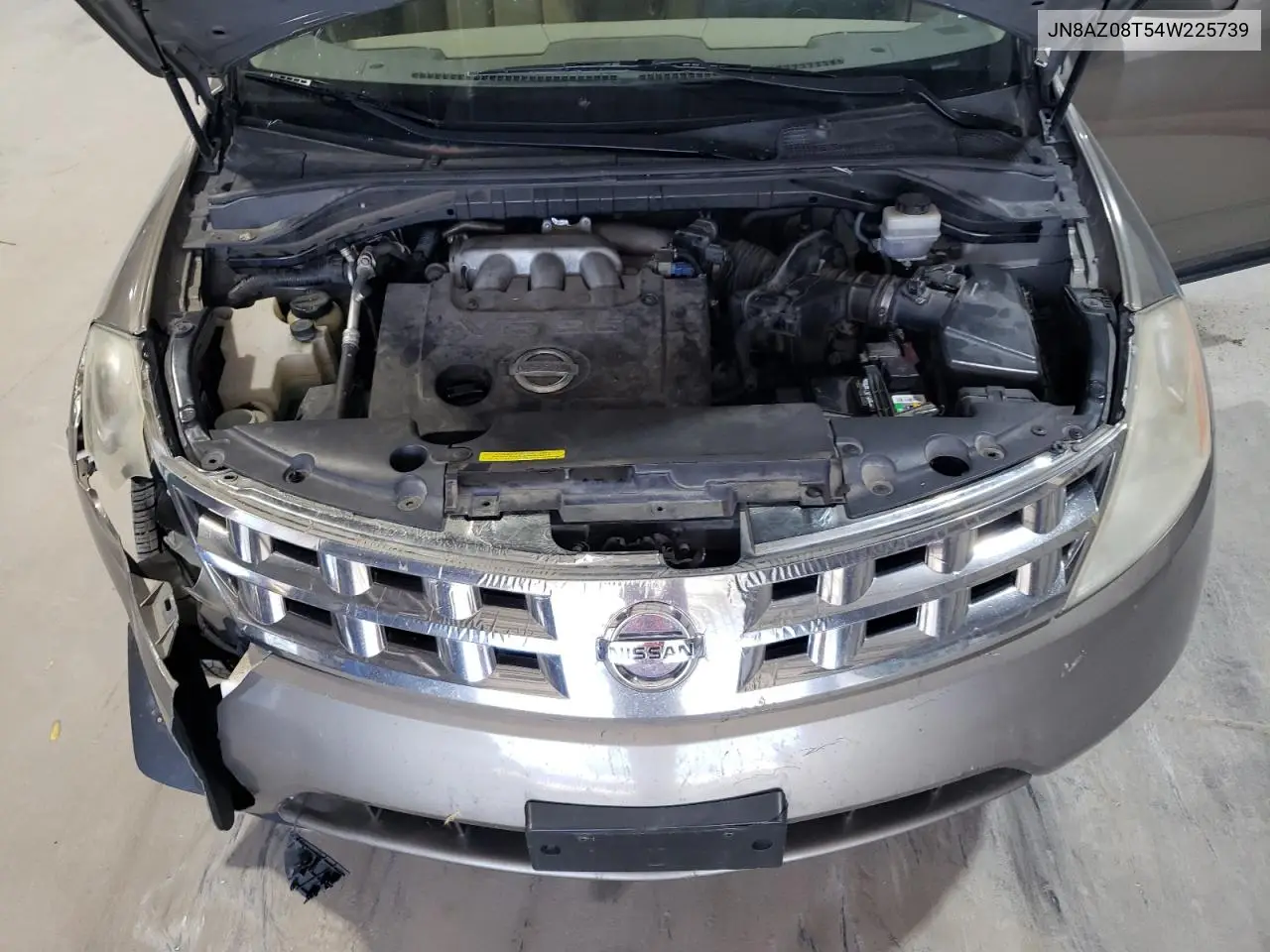 2004 Nissan Murano Sl VIN: JN8AZ08T54W225739 Lot: 62986685