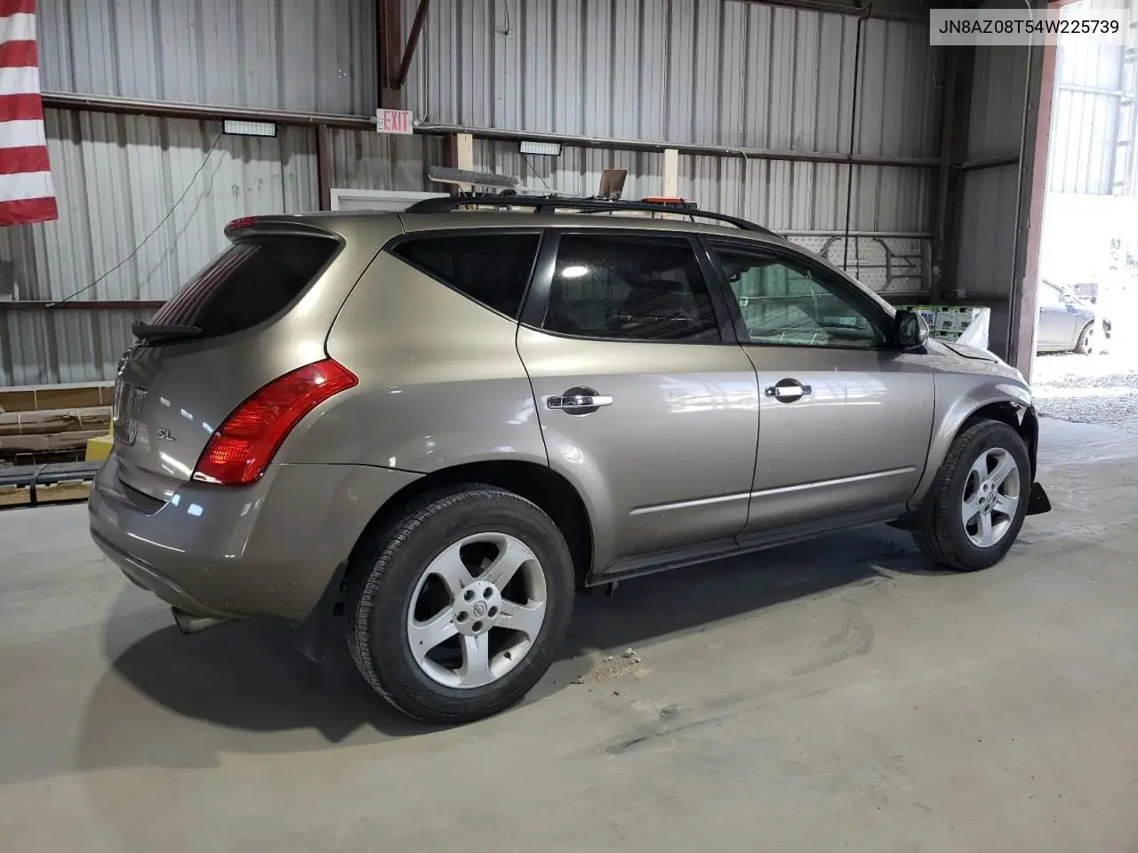 2004 Nissan Murano Sl VIN: JN8AZ08T54W225739 Lot: 62986685