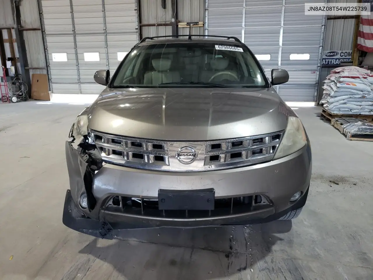 2004 Nissan Murano Sl VIN: JN8AZ08T54W225739 Lot: 62986685