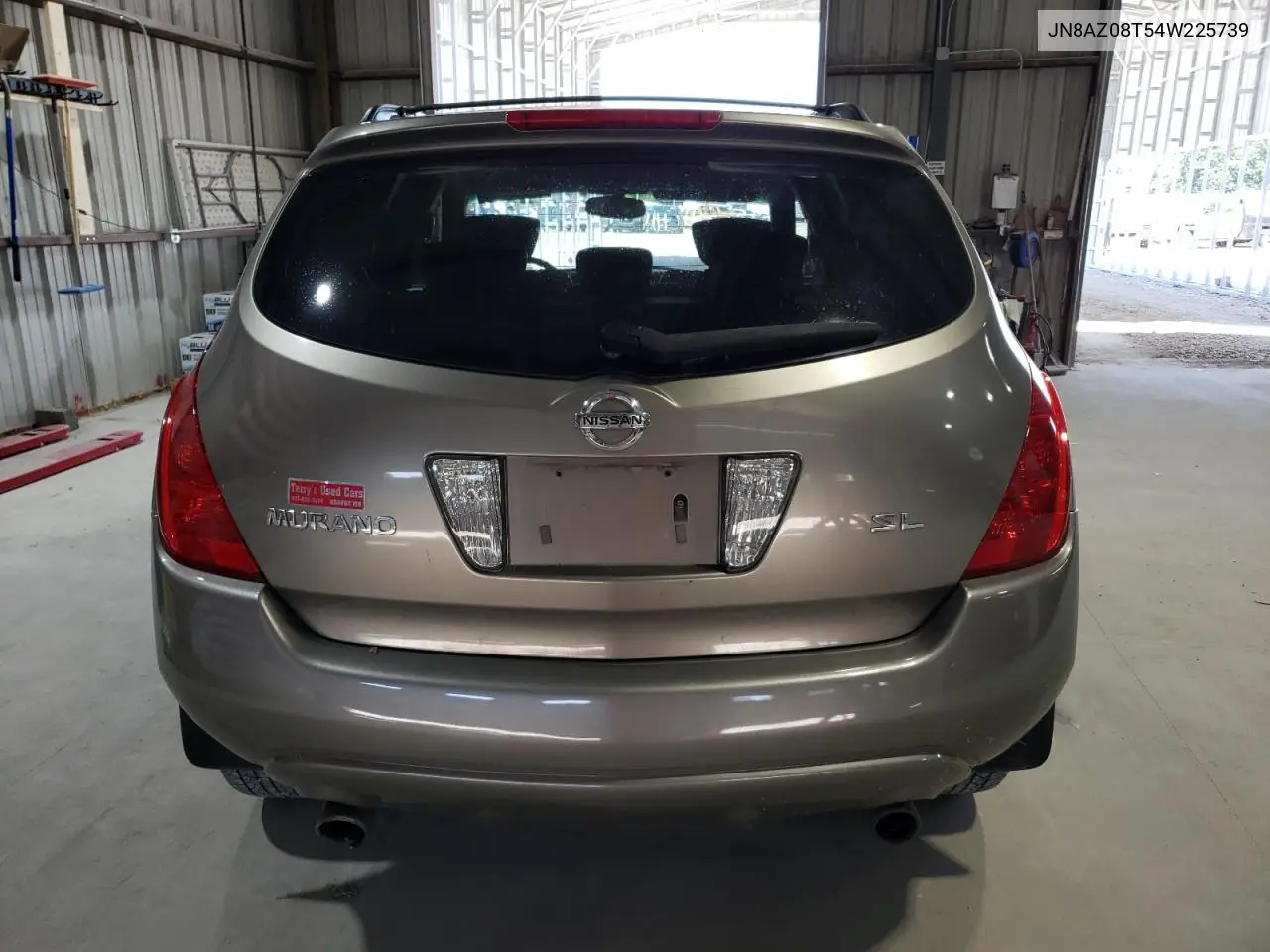 2004 Nissan Murano Sl VIN: JN8AZ08T54W225739 Lot: 62986685