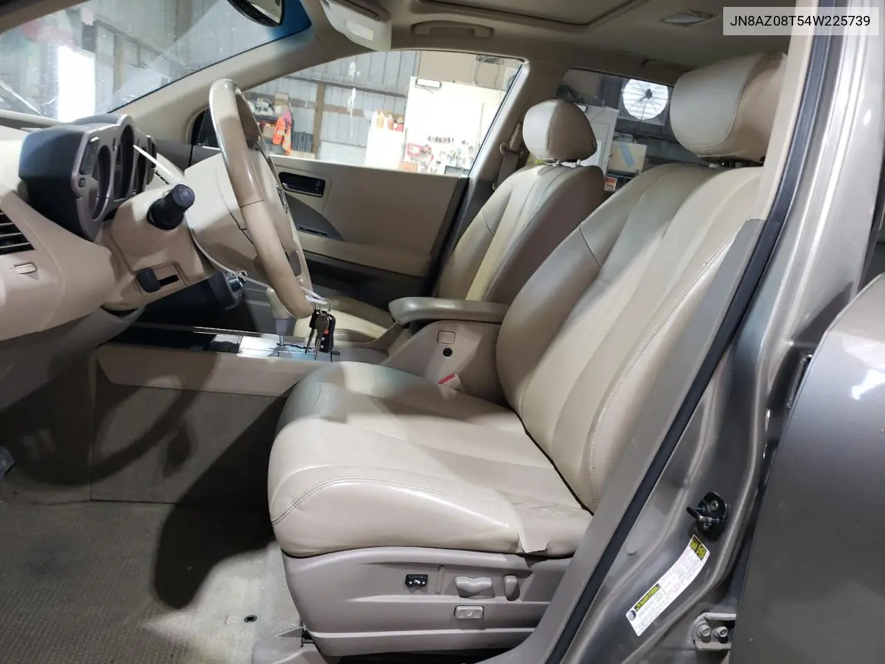 2004 Nissan Murano Sl VIN: JN8AZ08T54W225739 Lot: 62986685