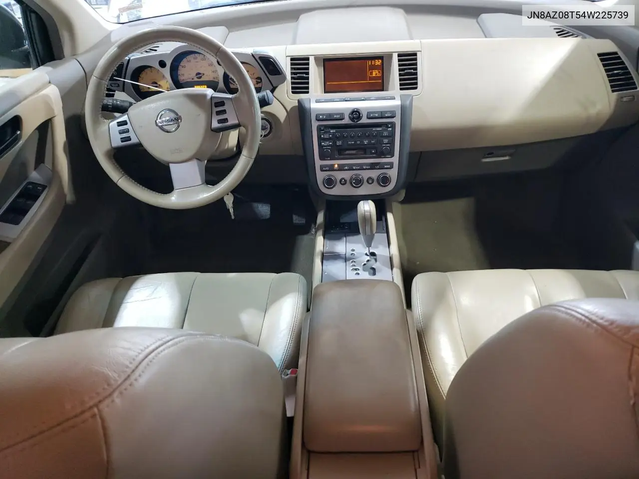 2004 Nissan Murano Sl VIN: JN8AZ08T54W225739 Lot: 62986685