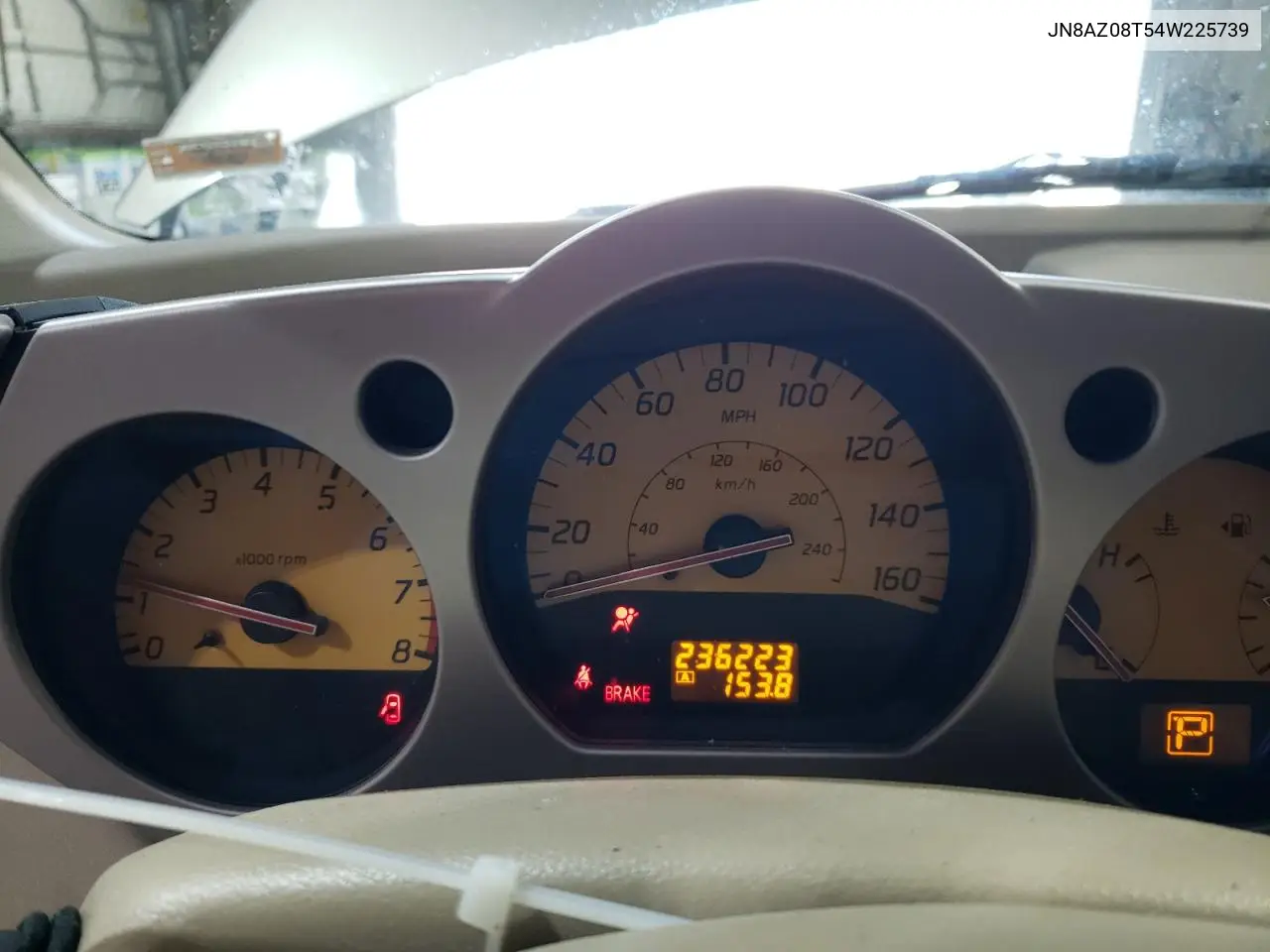 2004 Nissan Murano Sl VIN: JN8AZ08T54W225739 Lot: 62986685