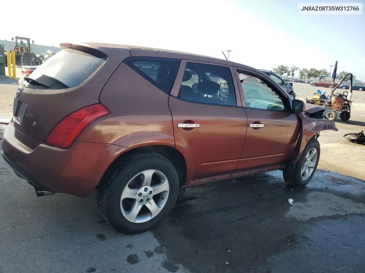2005 Nissan Murano Sl VIN: JN8AZ08T35W312766 Lot: 55596665
