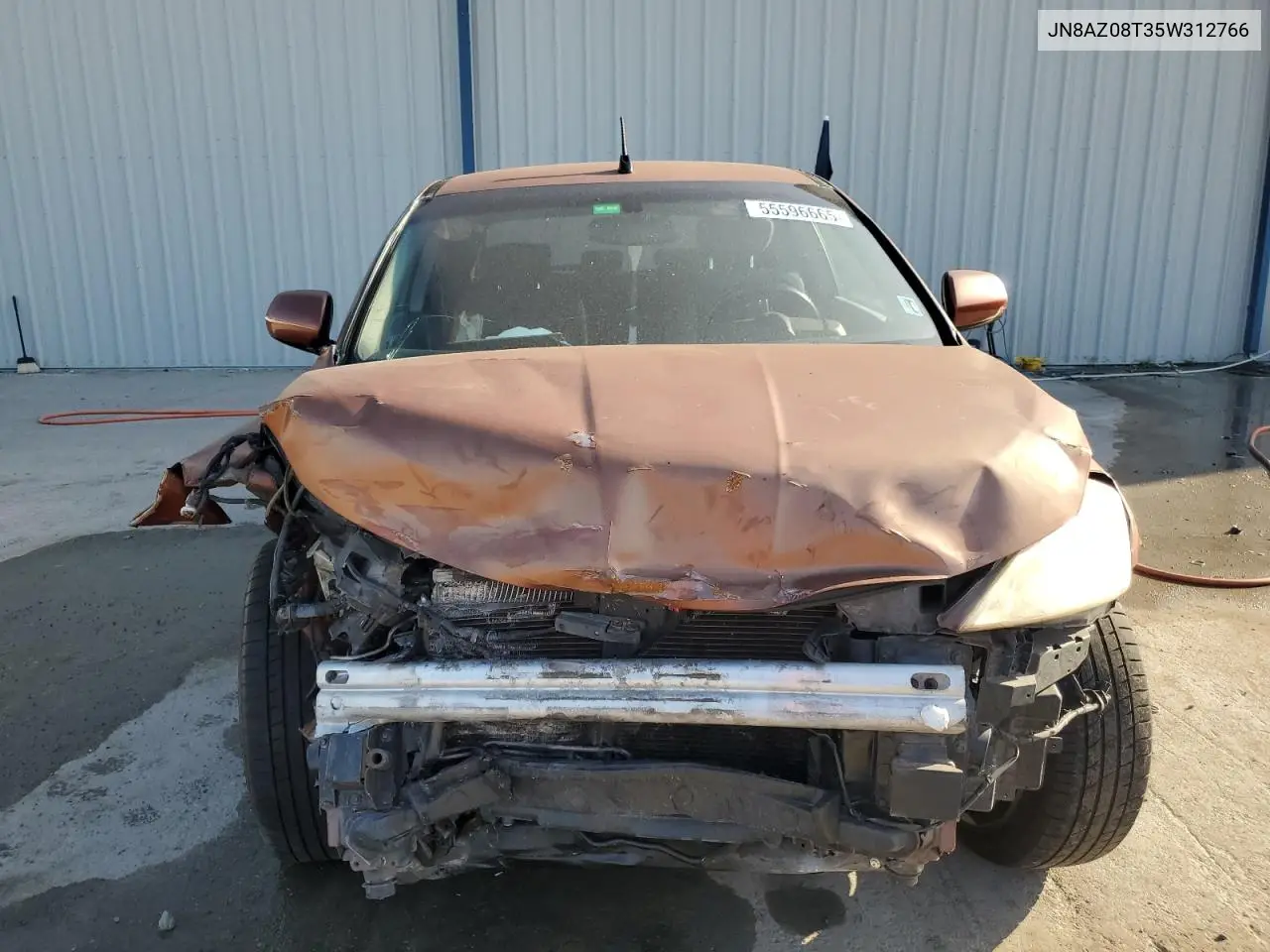 2005 Nissan Murano Sl VIN: JN8AZ08T35W312766 Lot: 55596665
