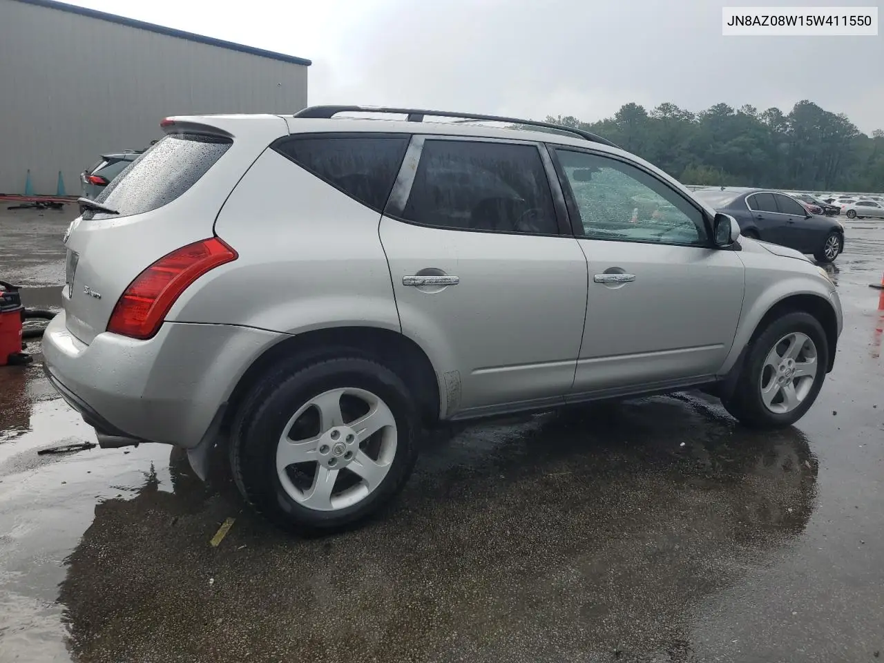 2005 Nissan Murano Sl VIN: JN8AZ08W15W411550 Lot: 56047875