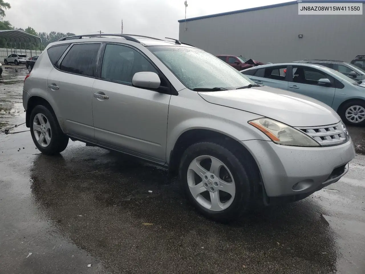 2005 Nissan Murano Sl VIN: JN8AZ08W15W411550 Lot: 56047875