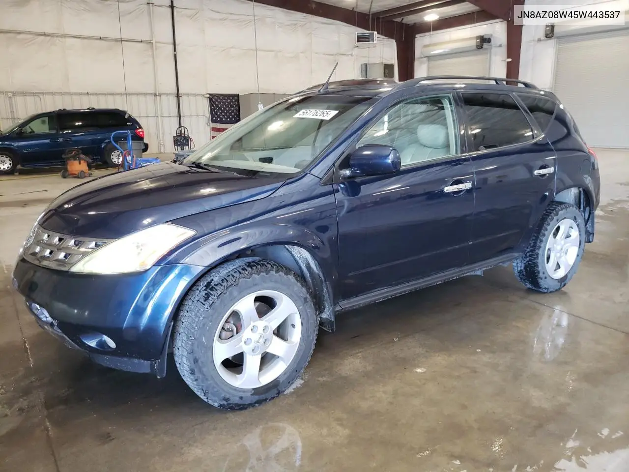 2005 Nissan Murano Sl VIN: JN8AZ08W45W443537 Lot: 56176265