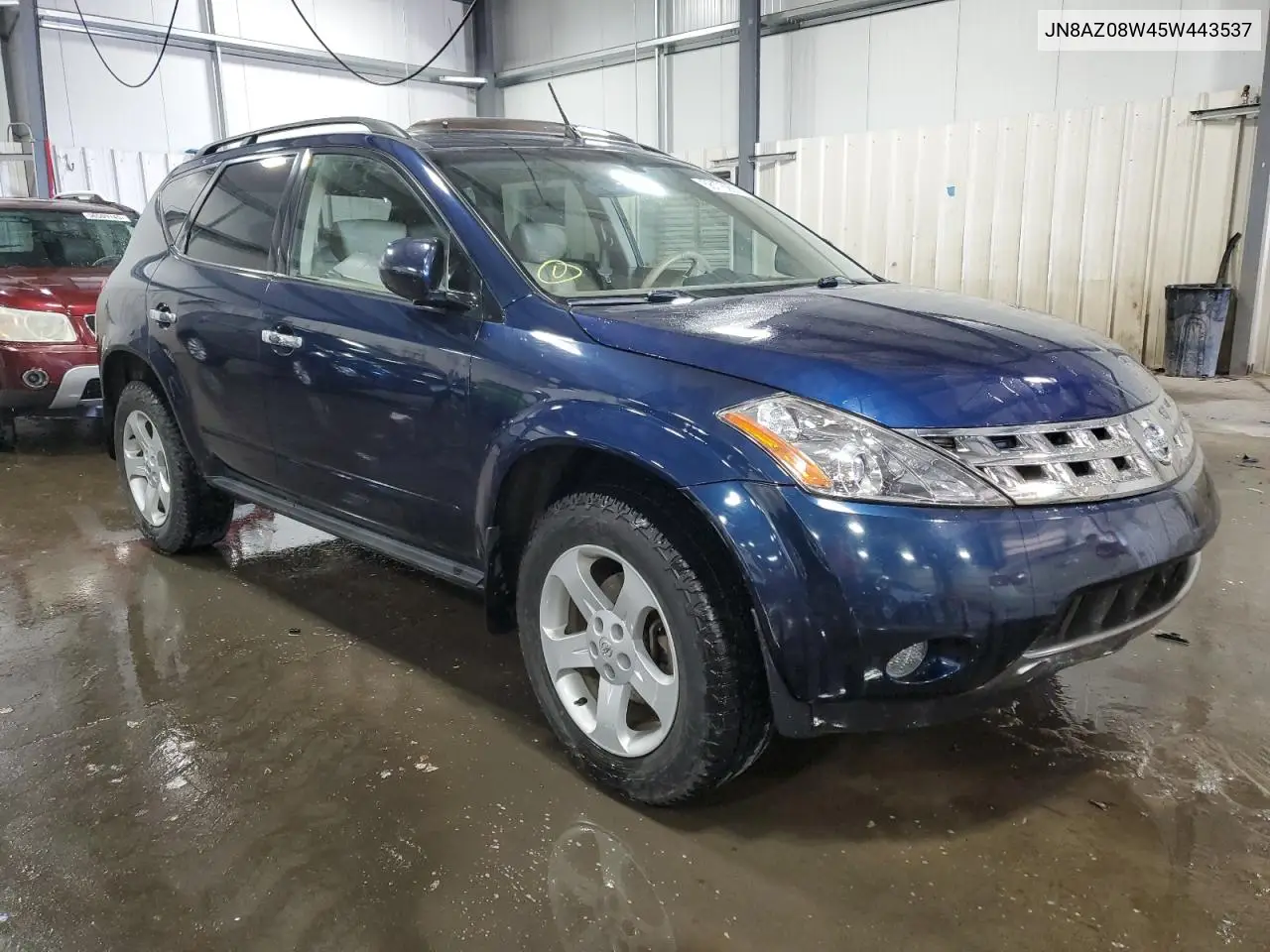 2005 Nissan Murano Sl VIN: JN8AZ08W45W443537 Lot: 56176265