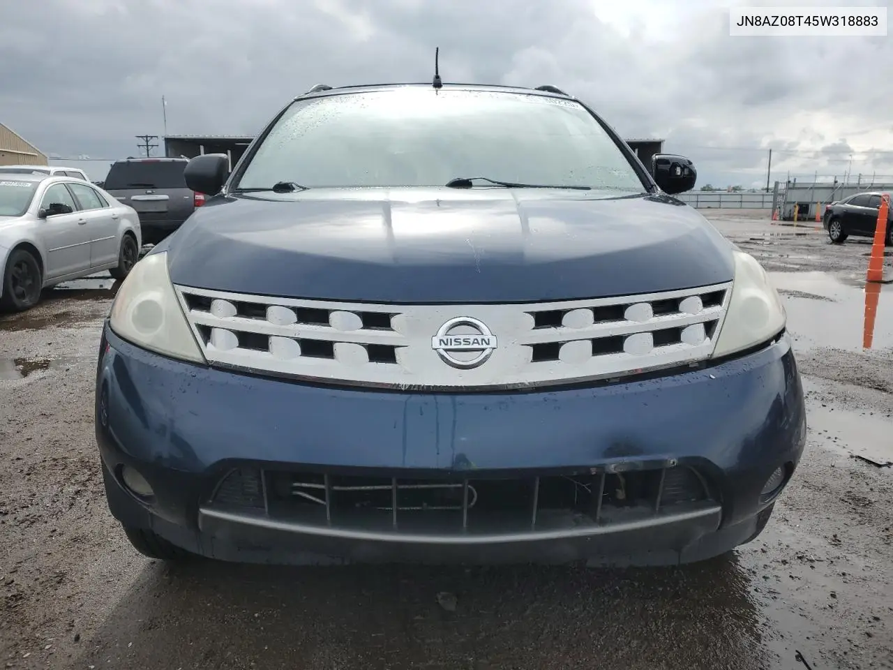 2005 Nissan Murano Sl VIN: JN8AZ08T45W318883 Lot: 56180225