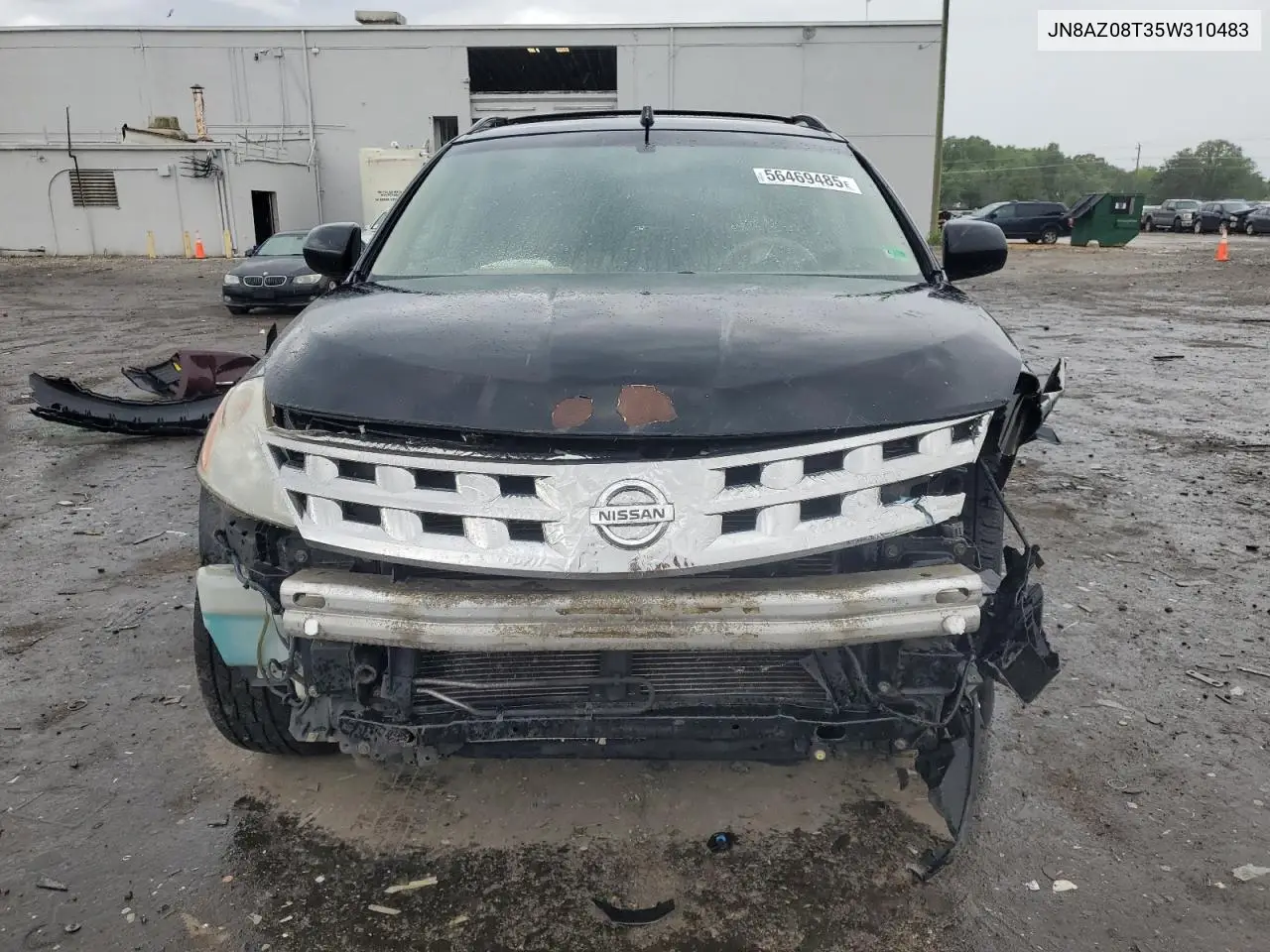 2005 Nissan Murano Sl VIN: JN8AZ08T35W310483 Lot: 56469485