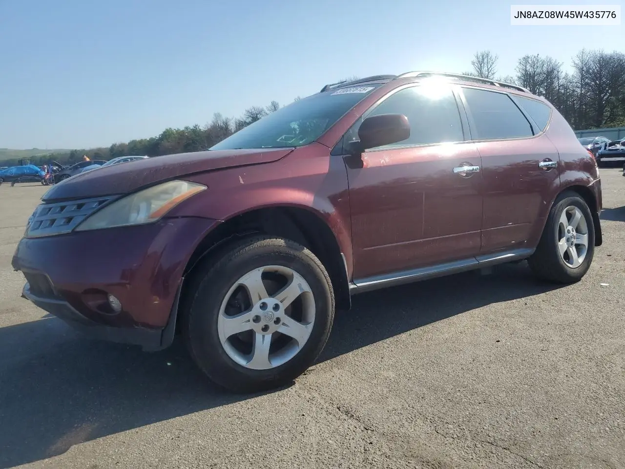 2005 Nissan Murano Sl VIN: JN8AZ08W45W435776 Lot: 59667615