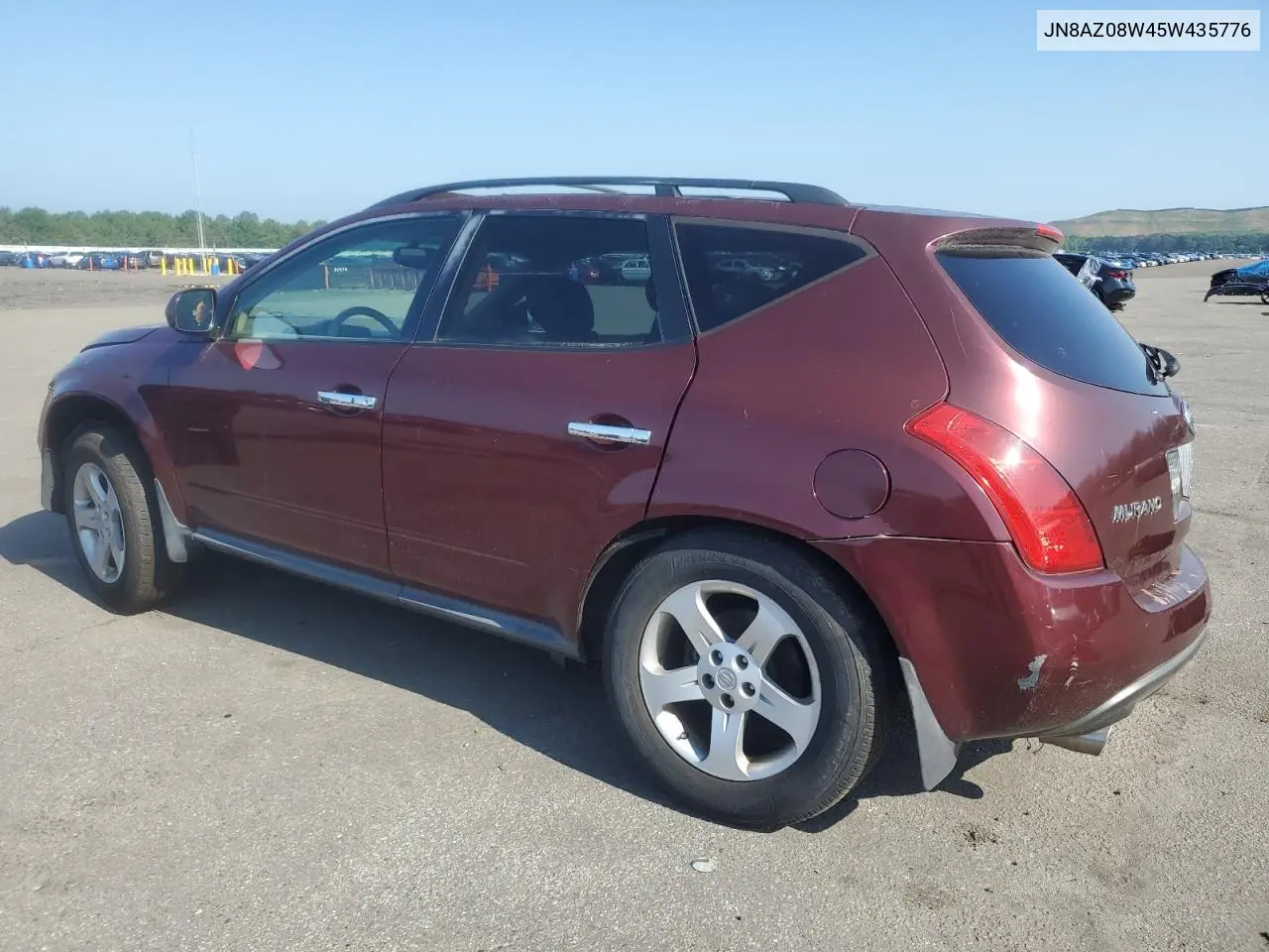 2005 Nissan Murano Sl VIN: JN8AZ08W45W435776 Lot: 59667615