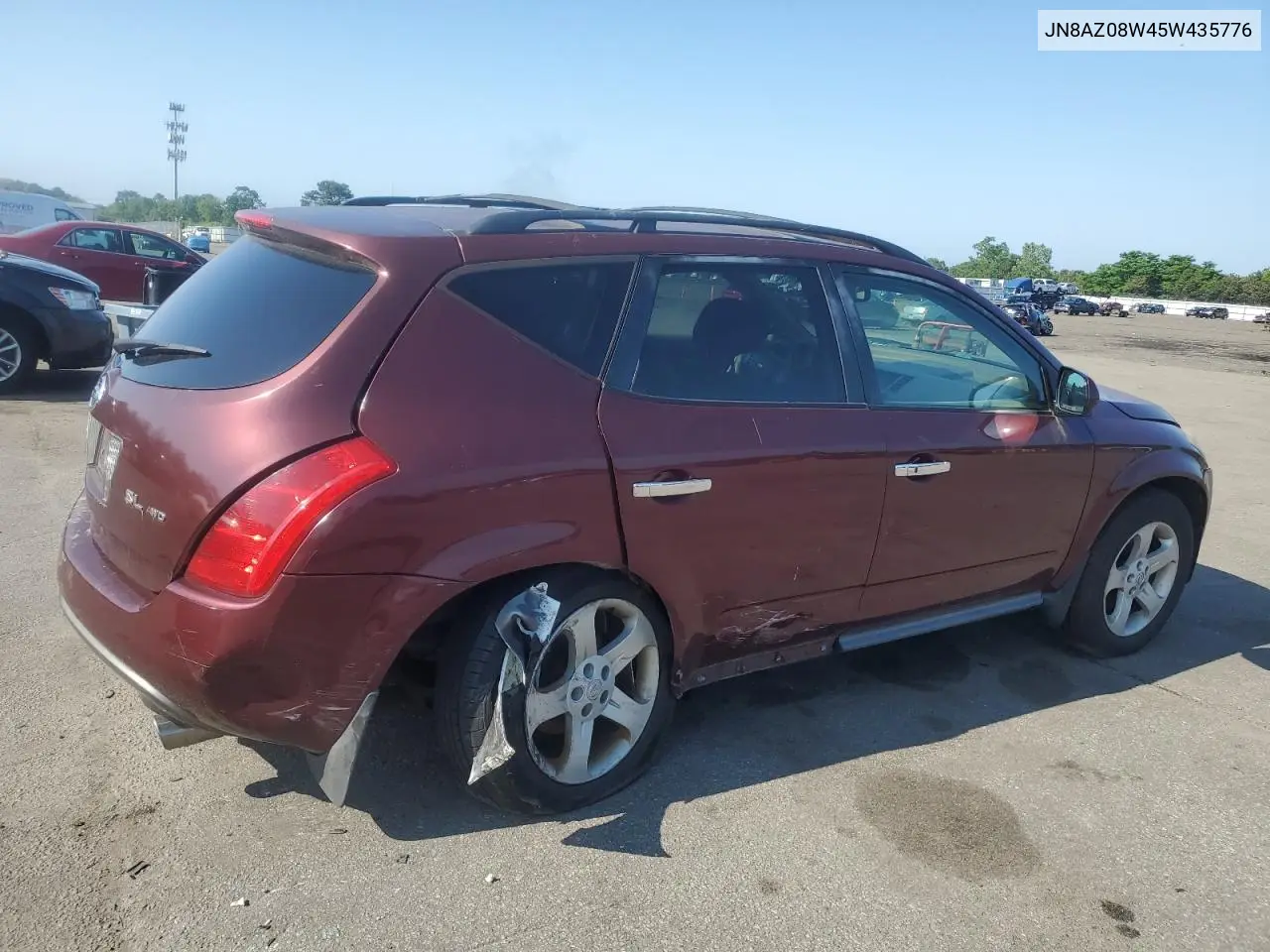 2005 Nissan Murano Sl VIN: JN8AZ08W45W435776 Lot: 59667615