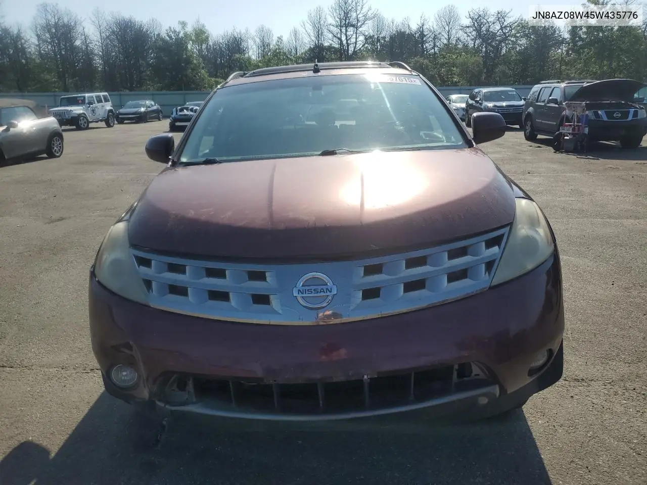 2005 Nissan Murano Sl VIN: JN8AZ08W45W435776 Lot: 59667615