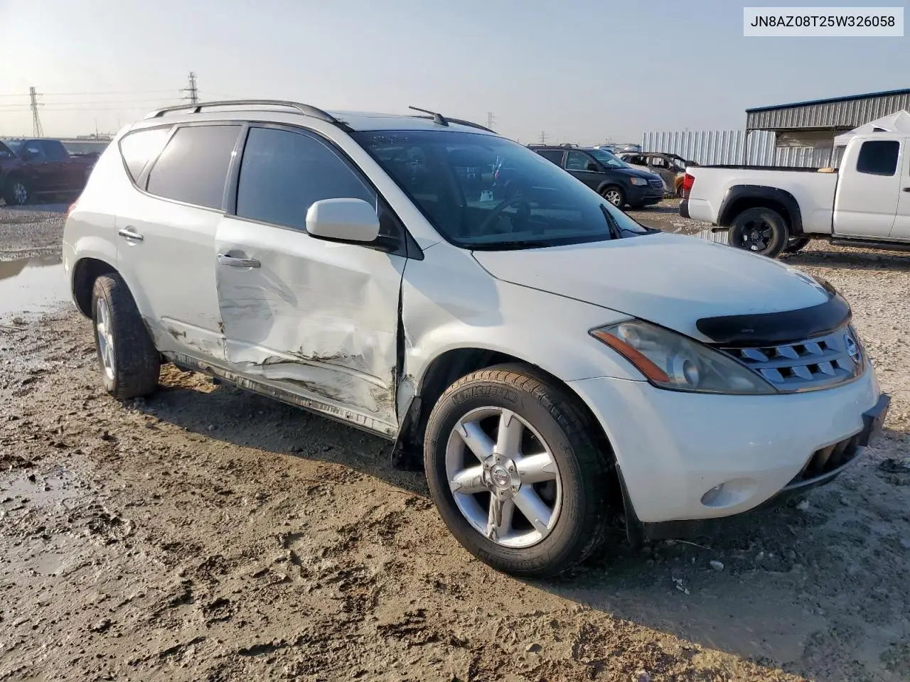 2005 Nissan Murano Sl VIN: JN8AZ08T25W326058 Lot: 59896515