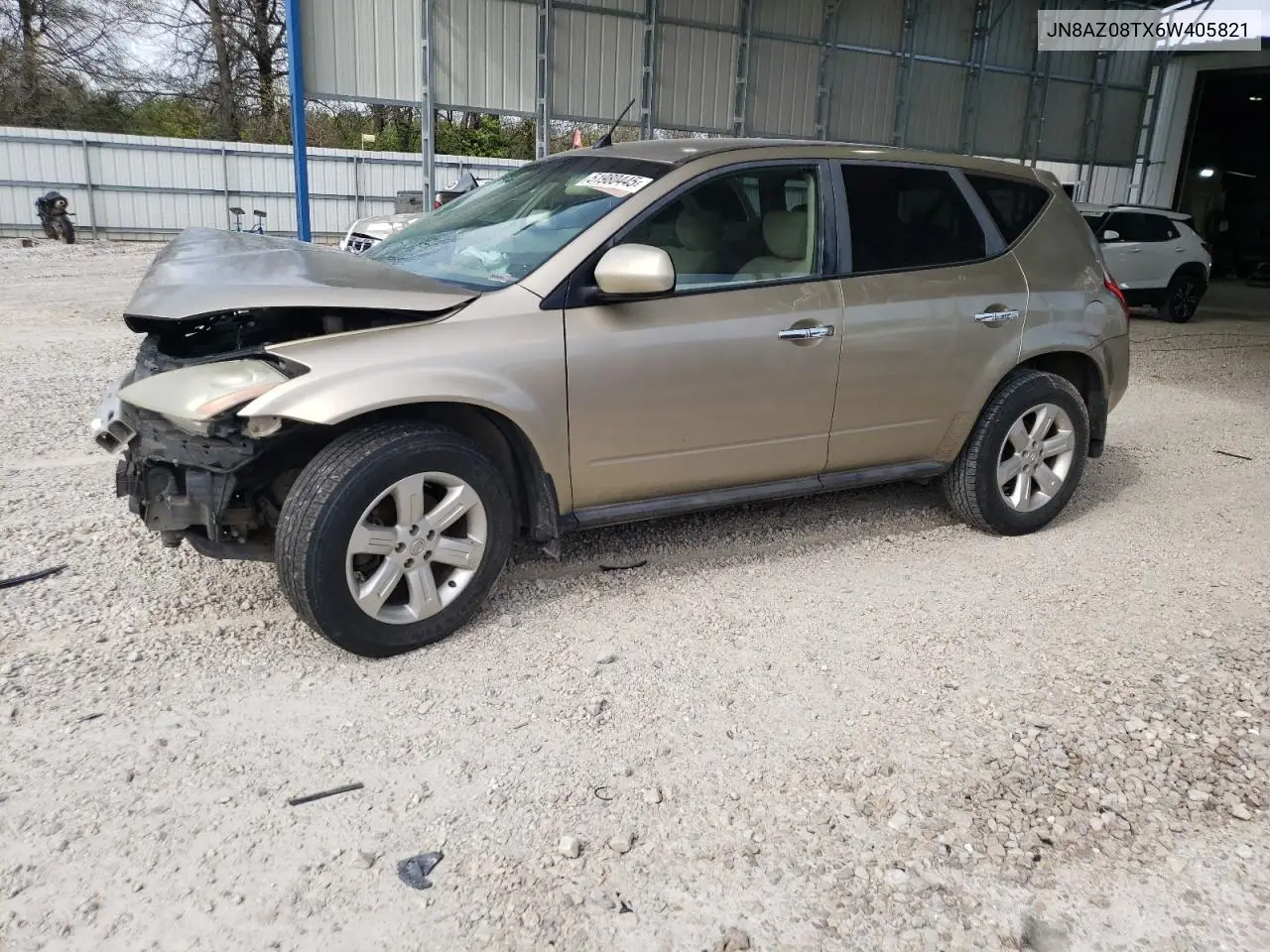 2006 Nissan Murano Sl VIN: JN8AZ08TX6W405821 Lot: 51980445
