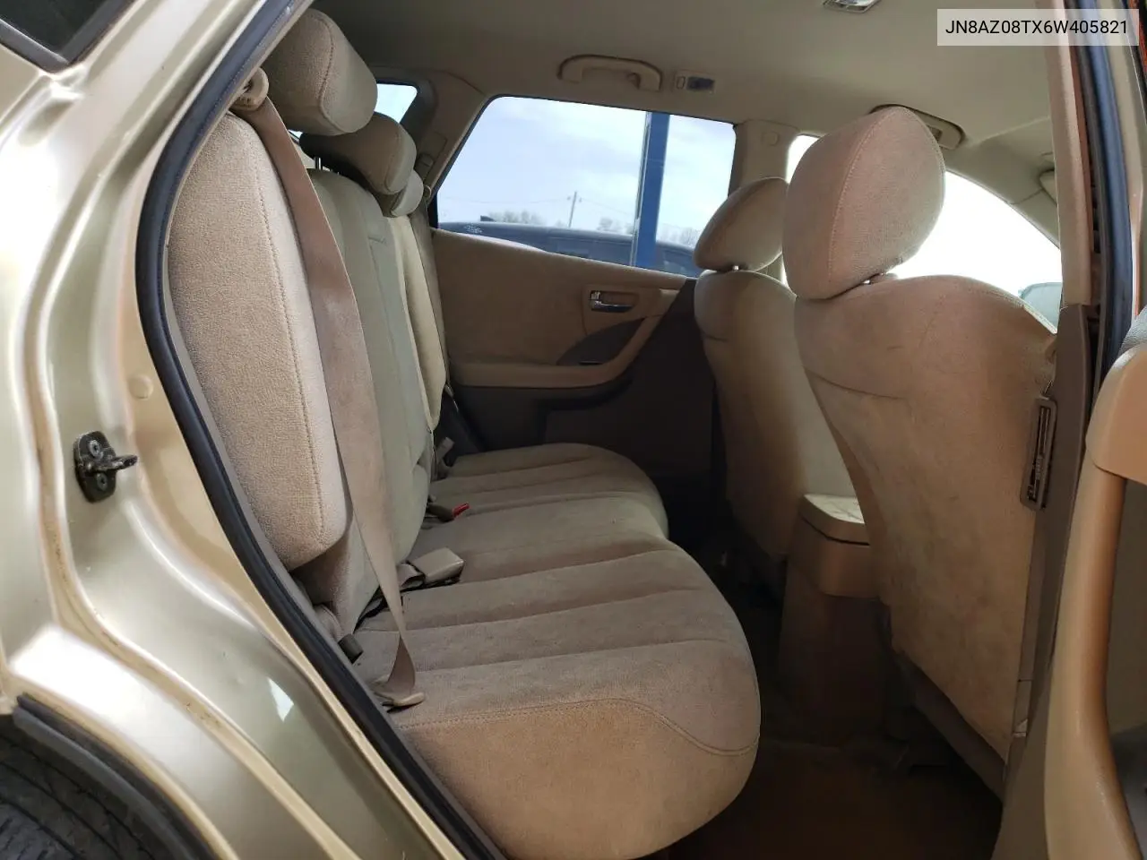 2006 Nissan Murano Sl VIN: JN8AZ08TX6W405821 Lot: 51980445