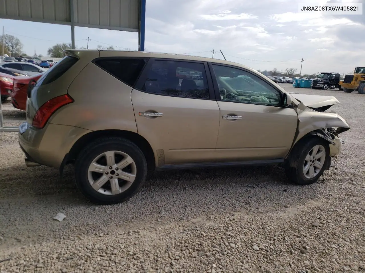 2006 Nissan Murano Sl VIN: JN8AZ08TX6W405821 Lot: 51980445
