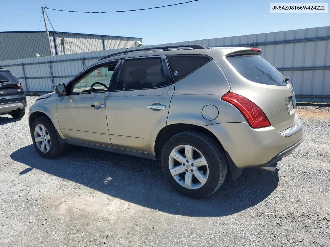 2006 Nissan Murano Sl VIN: JN8AZ08T66W424222 Lot: 52580335